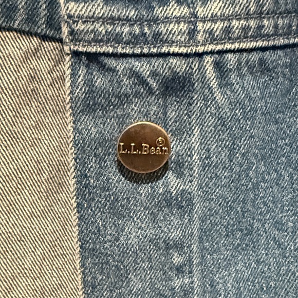 Vintage L.L. Bean Women's Trucker Jean Jacket XS Petite - Picture 4 of 10
